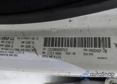 2013 Chrysler 200 Touring from USA, damaged, VIN 1C3CCBBB3DN597219